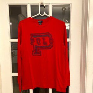 Polo by Ralph Lauren men's red long-sleeved Tee